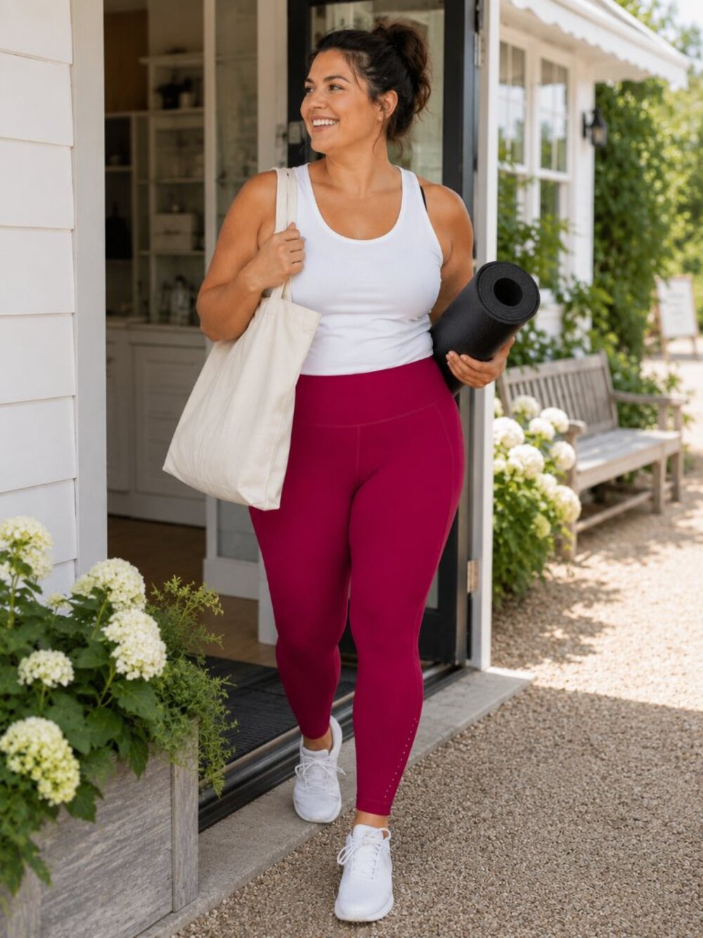 Lululemon Magenta Leggings | Size 14 | Side Pockets | Reflective Detail